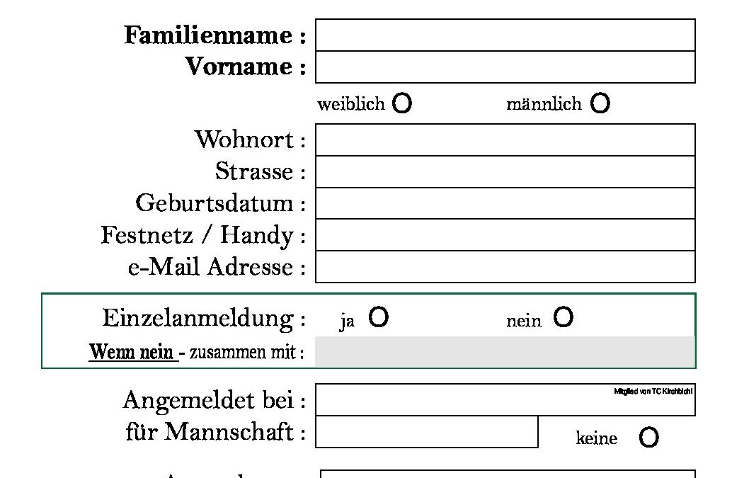 Anmeldeformular-TCK